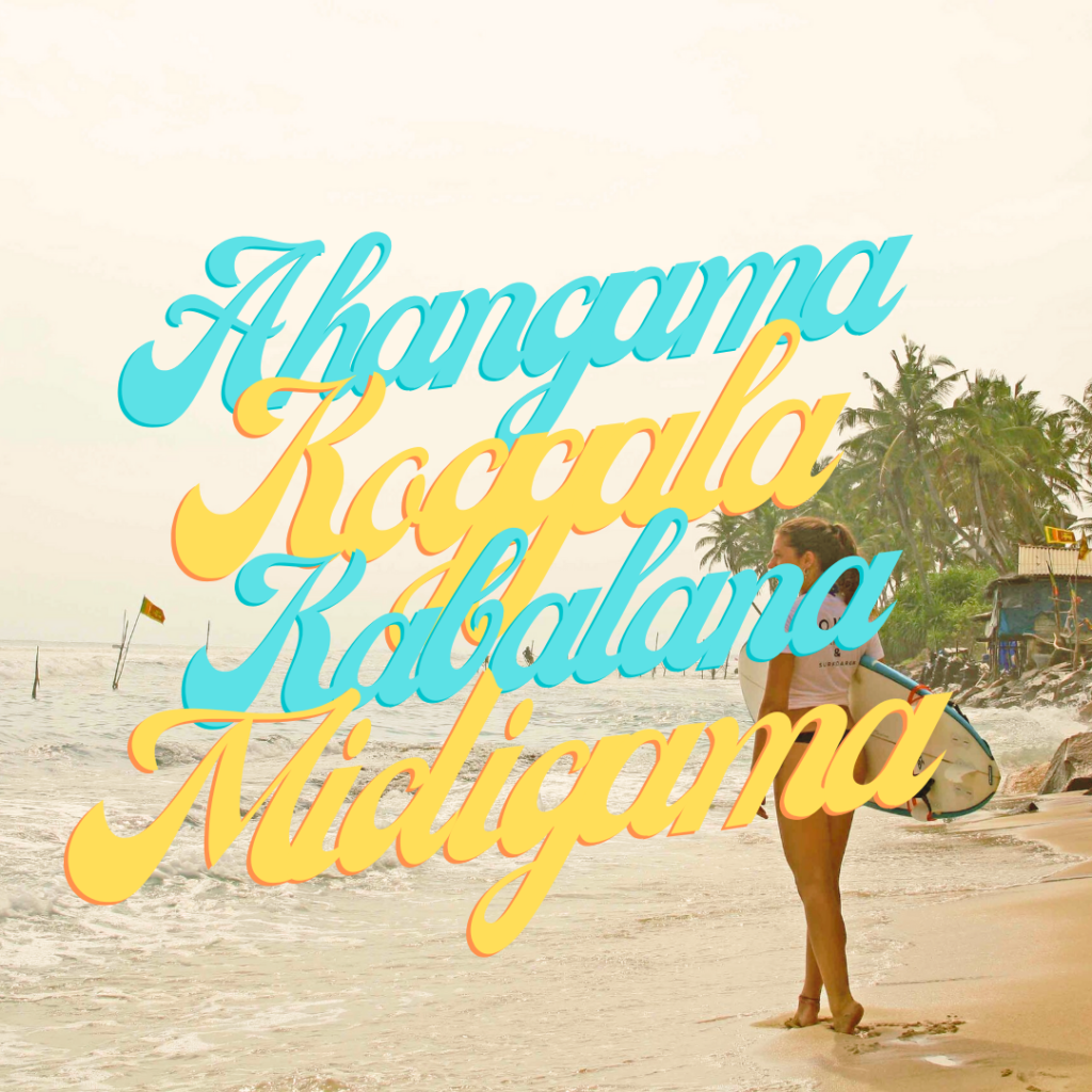 All about the beaches of Ahangama, Koggala, Kabalana, and Midigama